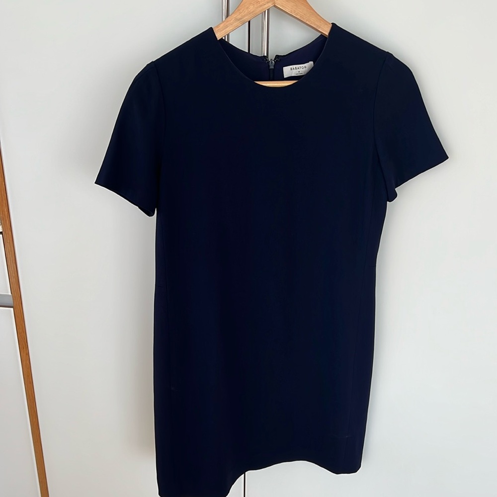 Aritzia Babaton blue shirt dress